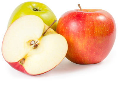 Red and green apple