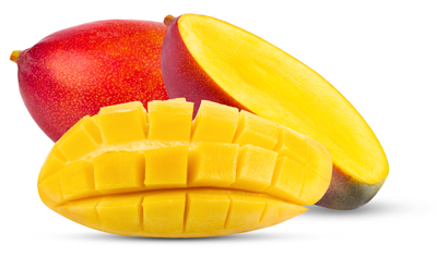 Mango fruit isolated on white