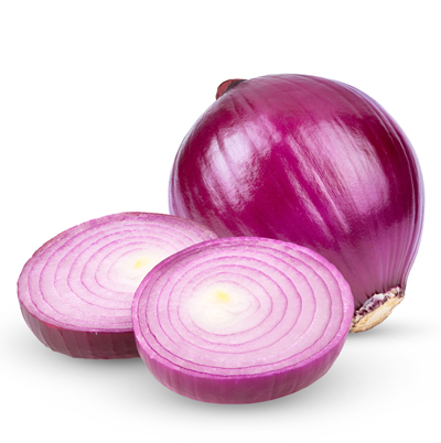 Onion isolated on white